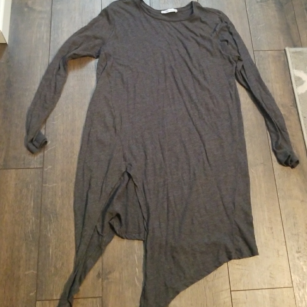 Zara high low slit tunic